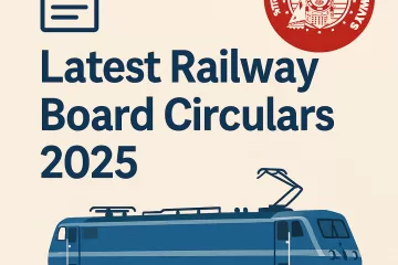 Railway board circulars 2025