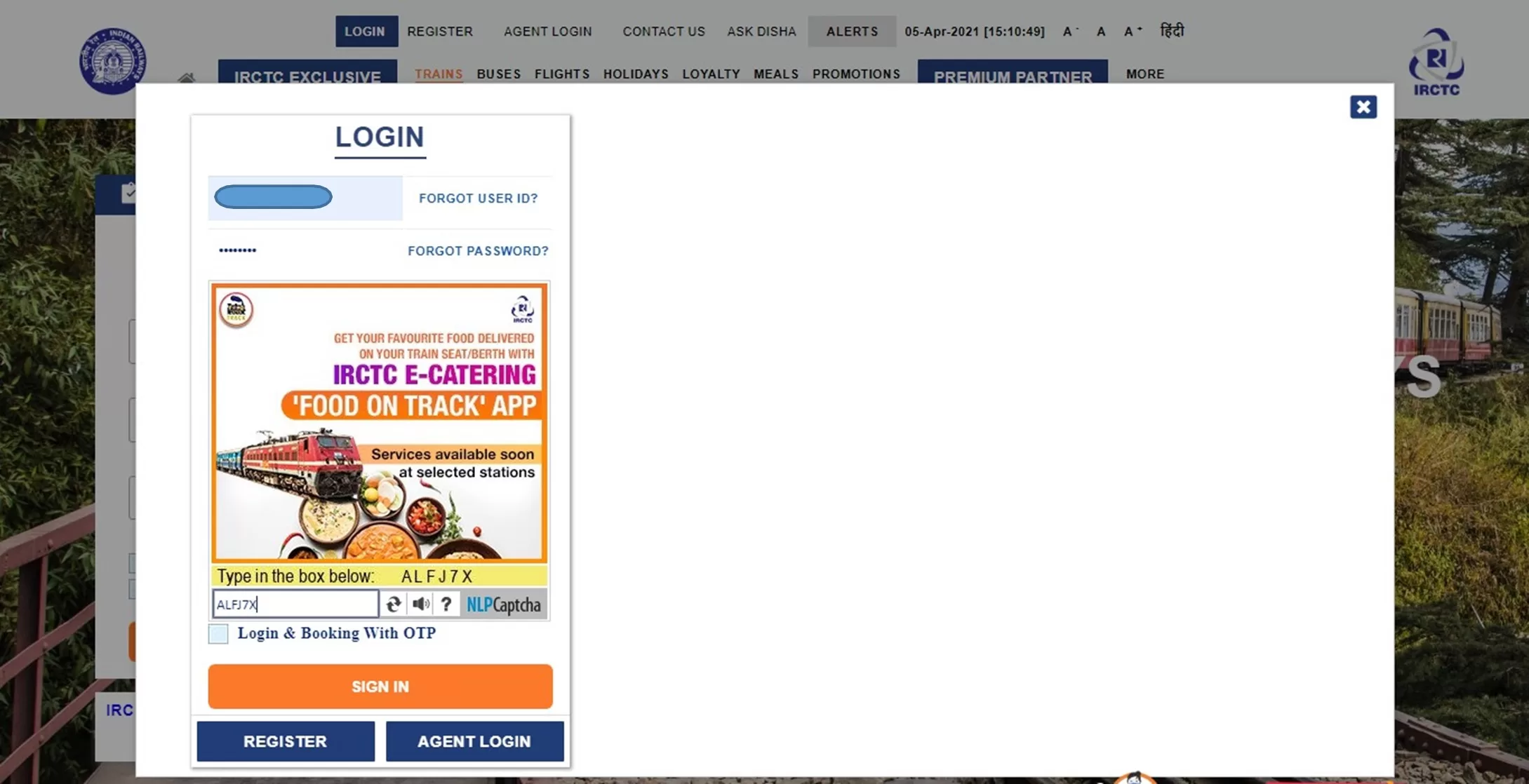 IRCTC Pass Booking