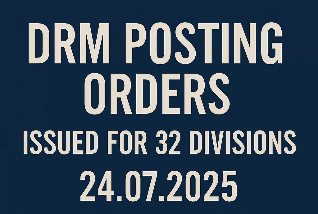 DRM Posting Order 24.07.2025