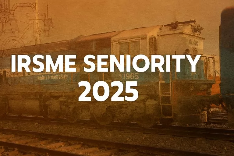 Seniority list of IRSME officers - update as of Nov 2025